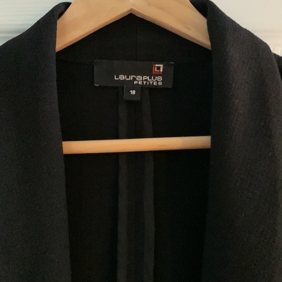 Laura Plus Front Drape Blazer Sz Petite 18 - Picture 2 of 6